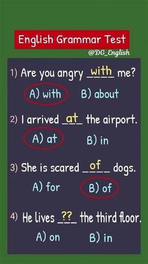 Preposition Quiz 👩🏻‍🏫 Test Your English Grammar #goviral