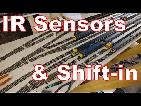 Using shift-in registers to make adding infrared sensors to my layout a bit easier