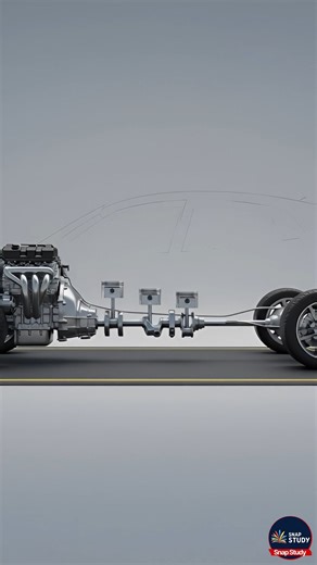 How a Car Engine Works | Power Inside Every Cylinder 🔥🚗 #CarEngine 🚗 #empowerment #AutomotiveEngineering 🔥 #EngineeringExplained 🤯 | Snap Study