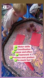 Love this collaborative art activity...always a big hit with our mini artists and they're developing SO many skills whilst having tons of #artventurersfun! #tufftrayideas #tufftrayactivities #tufftrayplay #tufftrayfun #inspirecreativekids | ARTventurers | Facebook