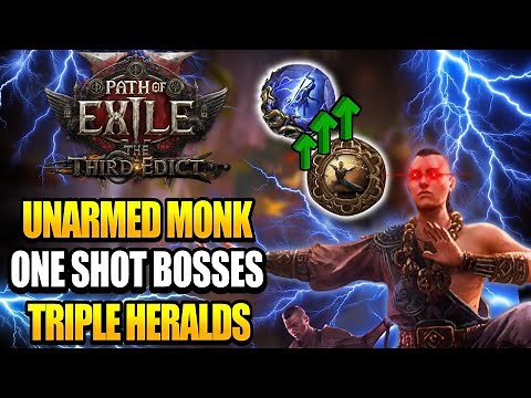 POE2 - Hollow Palm Monk DESTROYS Everything - Invoker Monk Build Guide 0.3 - Path of Exile 2