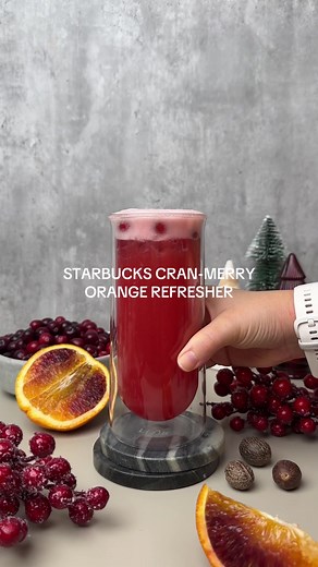Homemade Starbucks Cran-Merry Orange Refresher Recipe