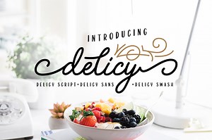 Delicy, a Script Font by Locomotype