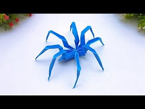 DIY How to Make Easy Origami Spider | Handmade Spider Making Tutorial | Easy Paper Crafts