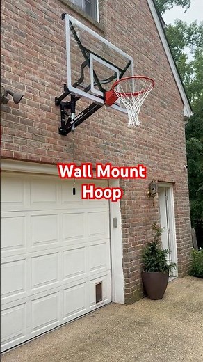 Installed wall mount Goaliath 54” hoop. #assembly #basketball #hoops #garage #contractor