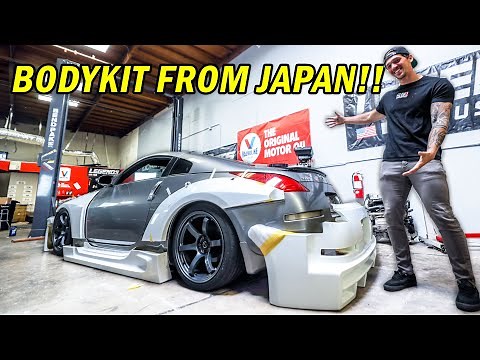 Installing RARE JDM Bodykit on the 350z! Pt. 1 | Building Fast & Furious Style 350z ep. 6