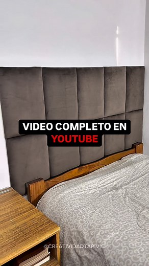 Cómo hacer este respaldo de cama? El paso a paso está en YouTube! Videos ya disponibles ✅😎 • • • • • • #upholstery #tapivic #diy #buenosaires #tapiceria #diyhomedecor #tutorial #upholsteryschool #tapiceros #upholstered #tapizadodemuebles #tapizados #tapizado #respaldosommier | Creatividad Tapivic