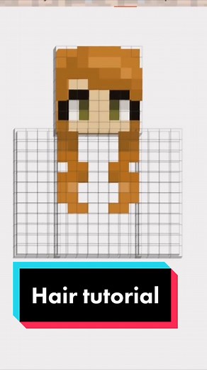 Minecraft Hair Style Tutorial for Women | Orange Hair Girl Skin
