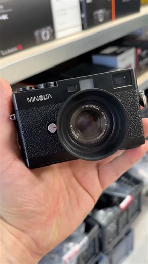Minolta CLE full set with M-Rokkor 40mm F2 + Auto CLE flash #minolta #rangefinder #camera