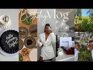 BIRTHDAY VLOG | spa date, gift unboxing, birthday dinner, flower arrangements & more!