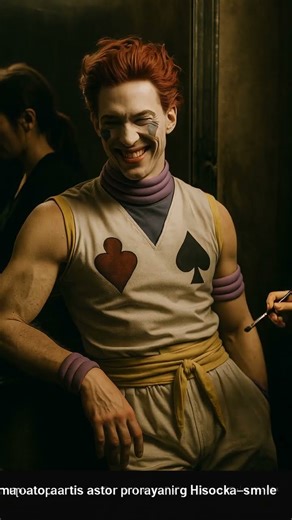 Hisoka — A smile hiding secrets behind the mirror. 🎭💄✨