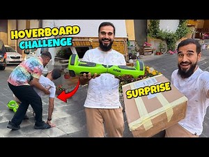 Hoverboard challenge went wrong 😂 Surprise box received 🎁