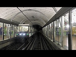 Métro de Paris, Ligne 14: De Olympiades à Saint-Lazare à bord d'une rame MP89 CA