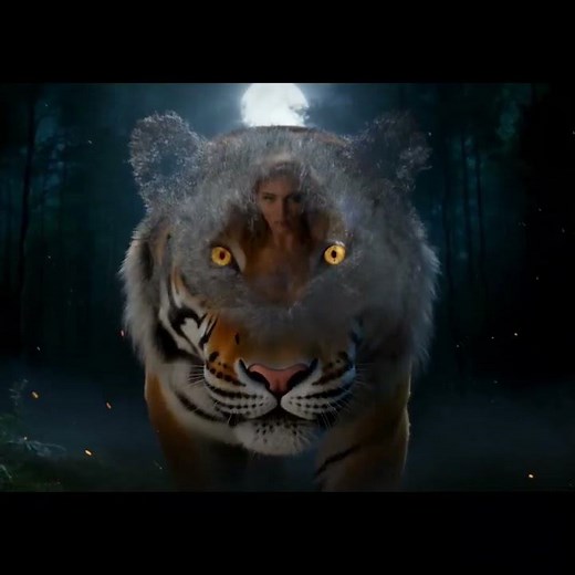 “Magical Tiger Transformation 🐅✨ Into a Stunning Woman | 3D Fantasy Animation”