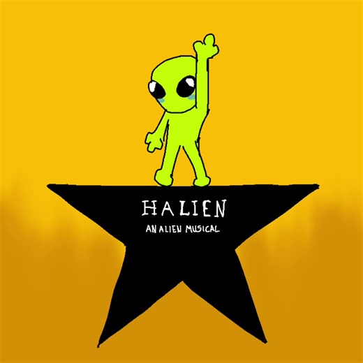 He looks so goofy omg 😭 - - - - #art #albumcover #hamilon #hamiltonmusical #alien