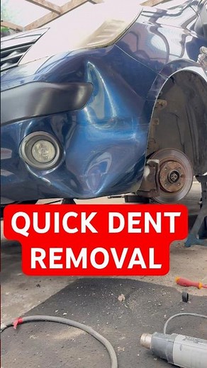 Dent on bumper. Easy remove. #dentremoval #dentrepair #carrepair