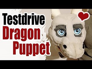 Testdrive: Dragon-Puppet Head with blinking eyes