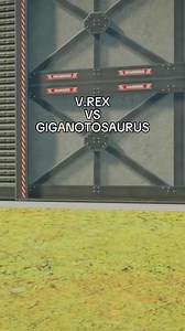 V.Rex vs Giganotosaurus in Jurassic World Evolution 2