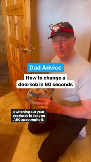 987K views · 1.5K reactions | Easy weekend project and great life skill as you move in and out of rentals so you can swap out your locks. How to change your doorknob 﫡 What are your plans this weekend? My lawn mower is in the shop so I am feeling pretty lost without it but I’m sure I’ll find plenty to do  Love, Dad | Dad Advice From Bo | Facebook