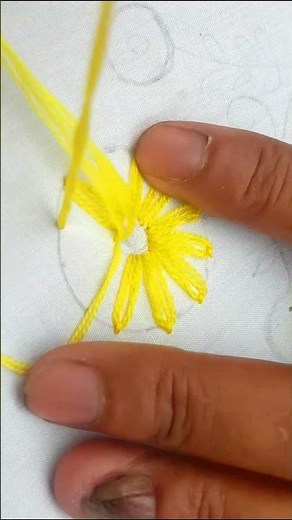Beautiful Hand Embroidery Flower Design 🌼 | Easy & Elegant Stitching Idea