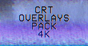 Vintage CRT Glitch Overlays Pack