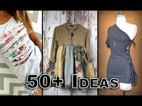 DIY: 50+ EASY Upcycled Tshirts to Inspire You | ep2