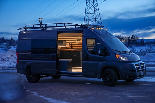 The Onyx Camper Van Is a Modern, Luxurious Apartment on Wheels With Remarkable Woodwork
