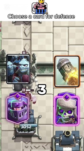 Choose a card for defence #clashroyale #shorts