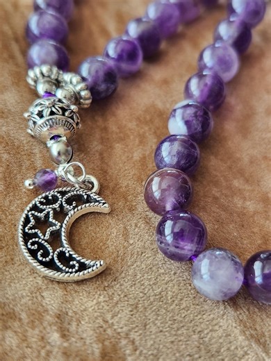Amethyst Rosary 45 Beads - Sacred Codes - Agesta - - Etsy