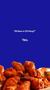 When they're both $5, why choose one? Get $5 drinks and 10 wings for $10 every Sunday, Monday, & Thursday at Dave & Buster's. | Dave & Buster's