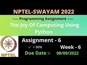 NPTEL: The Joy Of Computing Using Python Week 6 Programming Assignment Answers