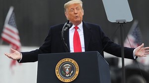 President Donald Trump delivered his first remarks since the deadly riot at the U.S. Capitol last week on Tuesday in a more enhanced setup at the border wall compared to previous visits from other Department of Homeland Security officials near Pharr. | Valley Morning Star | Facebook