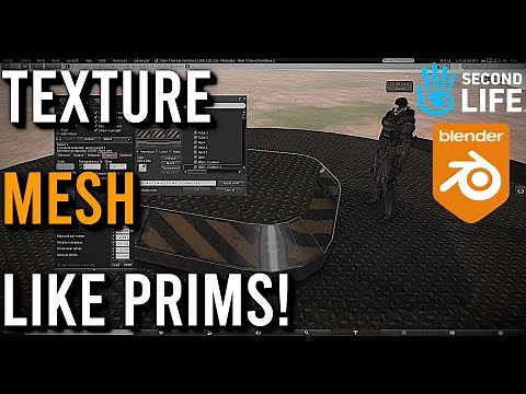 How to Texture Mesh Faces Like Prims (Blender / SecondLife Tutorial)