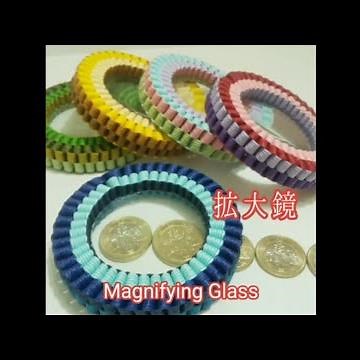 (超)簡単！紙バンドと100均レンズで拡大鏡(ルーペ)を作りました＼(^o^)／