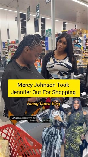 Mercy Johnson Took Late Junior pope's wife Jennifer Out For Shopping #youtubeshorts