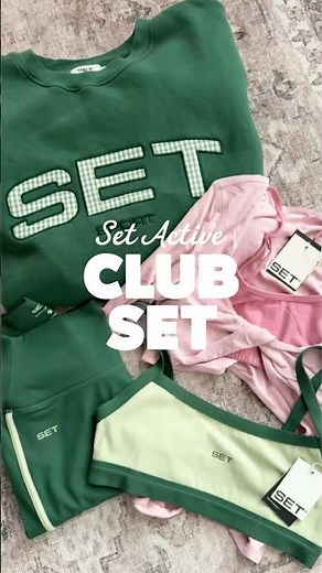 Club SET by Set Active Haul and unboxing! The colors here are Lawn and Bloom! #setactive #clubset