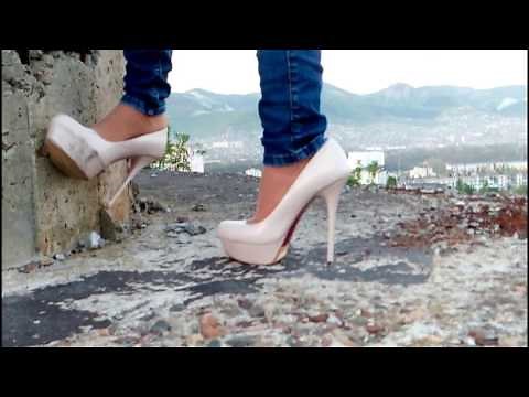 high heels destruction, high heels hard abuse, poor high heels (# 074)