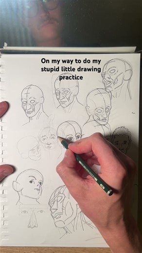 Practice drawing heads with me #art #drawing #practice #help