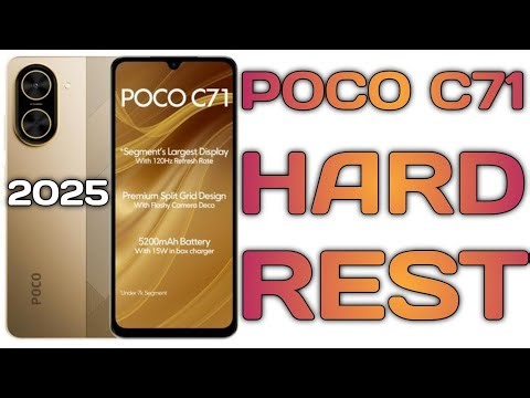 POCO C71 Hard Reset 🔥 | 100% Working Without PC | Fix Pattern Lock & Lag Issue | 2025 Update