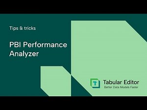 PBI Performance Analyzer and Tabular Editor 3