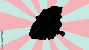 map of Koforidua in ghana with rotating background