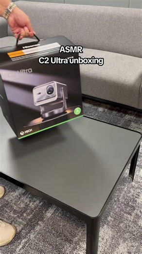 Settle in for the C2 Ultra Smart Mini Projector unboxing 🙂‍↕️