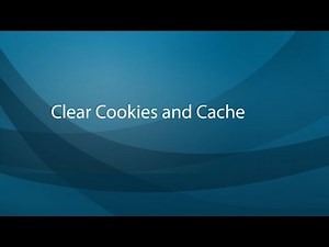 Clear Cookies and Cache