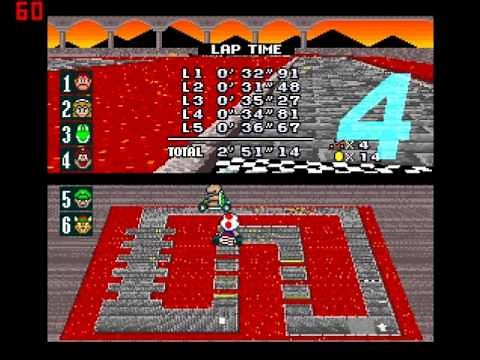Super mario kart getting 5th place