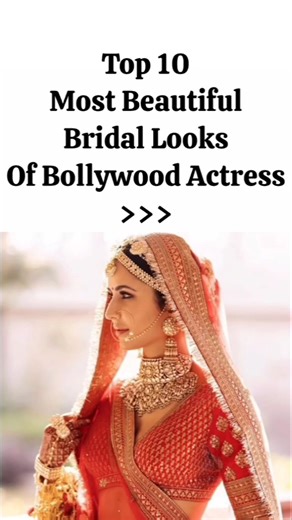 ❤️ Most Beautiful Bridal Looks of Bollywood Actresses ❤️👑 #shorts #ytshorts #shortsfeed #bollywood