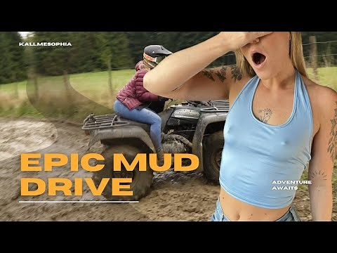 ATV MUDDING: First Time Quad Driving in the Mud! 🐾