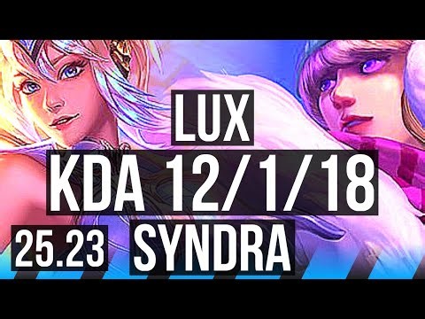 LUX vs SYNDRA (MID) | 12/1/18 | EUW Master | 25.23