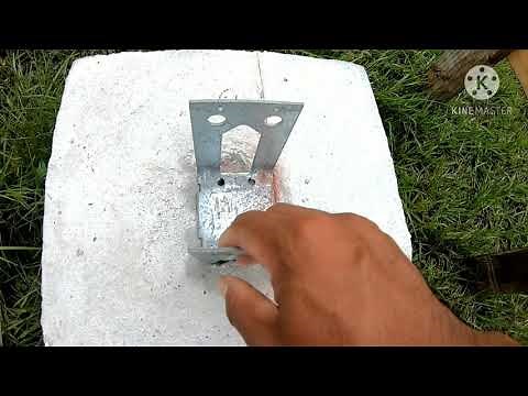 bases de concreto para poste 4x4