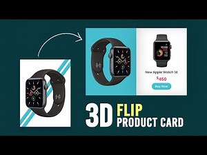 CSS 3D Flip Product Card Hover Effects | Html CSS e-Commerce Card