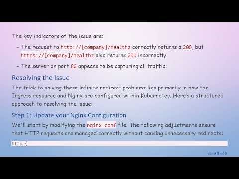 How to Fix Infinite Redirects with Nginx in Kubernetes